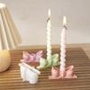 DIY Candle Holders Silicone Mold Artistic Silicone Bowknot Shape Mold For Elegant Candle Holders And Celebrations