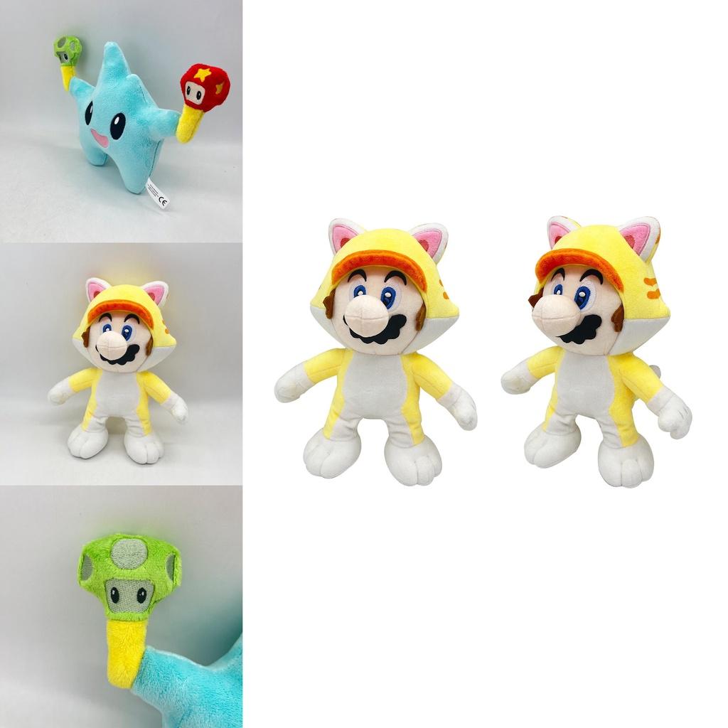 Katzen-Mario Plüschtier Weiches und entzückendes Stofftier für Kinder und Sammler