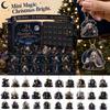 Christmas Advent Calendar with Ornaments - Countdown Gift In Acrylic Display Box for Holiday Decoration