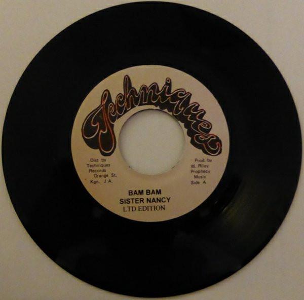 7inch Record SISTER NANCY - Bam Bam NONE Techniques Jamaica Reggae, Ska & Dub Used