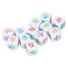 12pcs Novelty Housework Dice Toy Role Playing Housework Distribution Chore Dice Toy for Couple