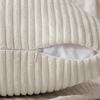 Simple Style Polyester Cushion Cover Stripe Pillow Cover White Beige Pink Solid Color Pillowcase for Sofa Living Room Home Decor