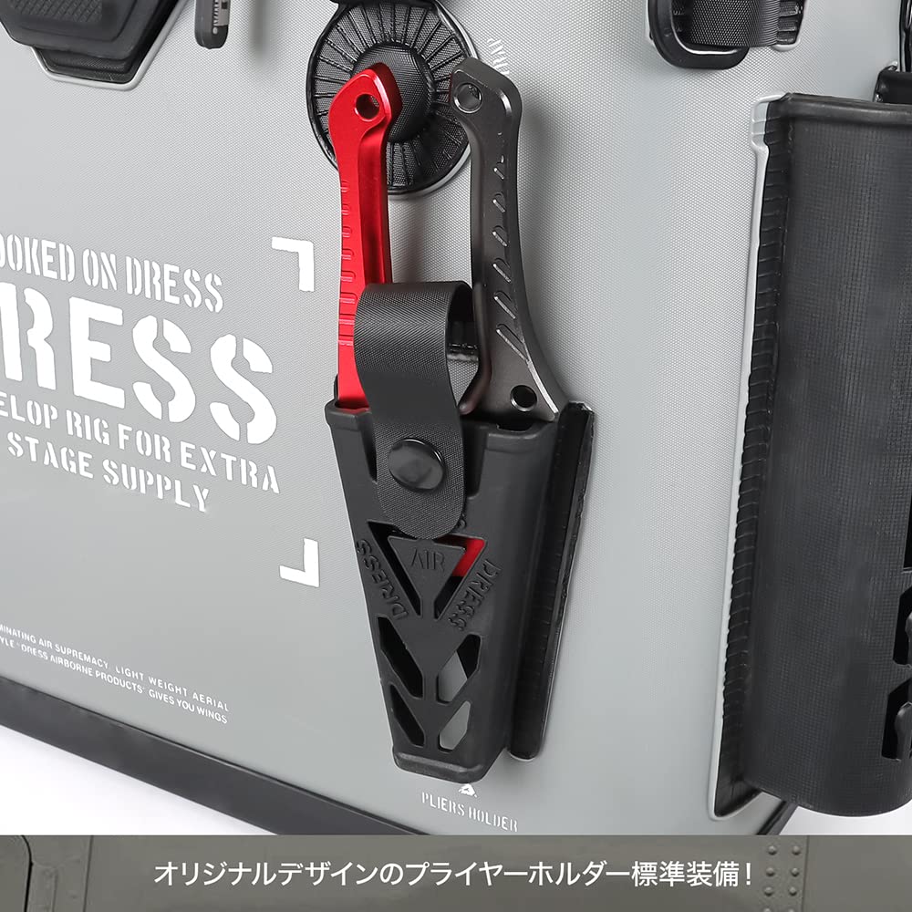 Dress Mini Fishing Bucket 17L Olive Black Waterproof Tackle Bag EVA Rod Holder Mesh Pocket Multi-functional Storage Container