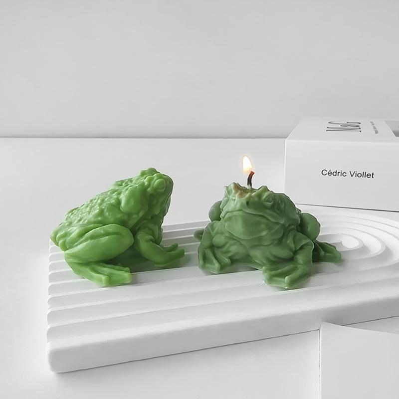 Toad Shaped Candlestick Silicone Mold Candle Base Mould Decorative Candle Holder Mold Ornament Home Decorations Mould