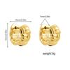 Twist Woven Mini Hoop Earrings for Women Gold Plated Pleat Thick Small Huggie Hoops Ear Buckle Piercing Jewelry New Design