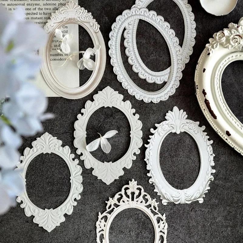 10 Sheets/Set  Hollow Relief Design Cardstock  European Architectural Modeling  Retro Style  DIY Creative Materials