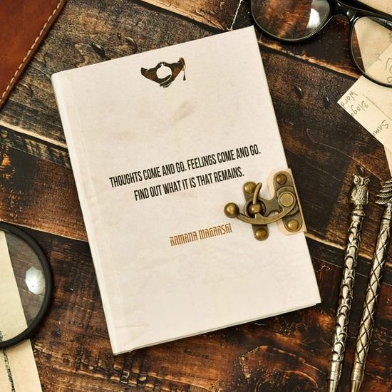 17.78 Cm Motivational Qutoes Diary with Recycled Cotton Free Handmade Paper 250Gsm