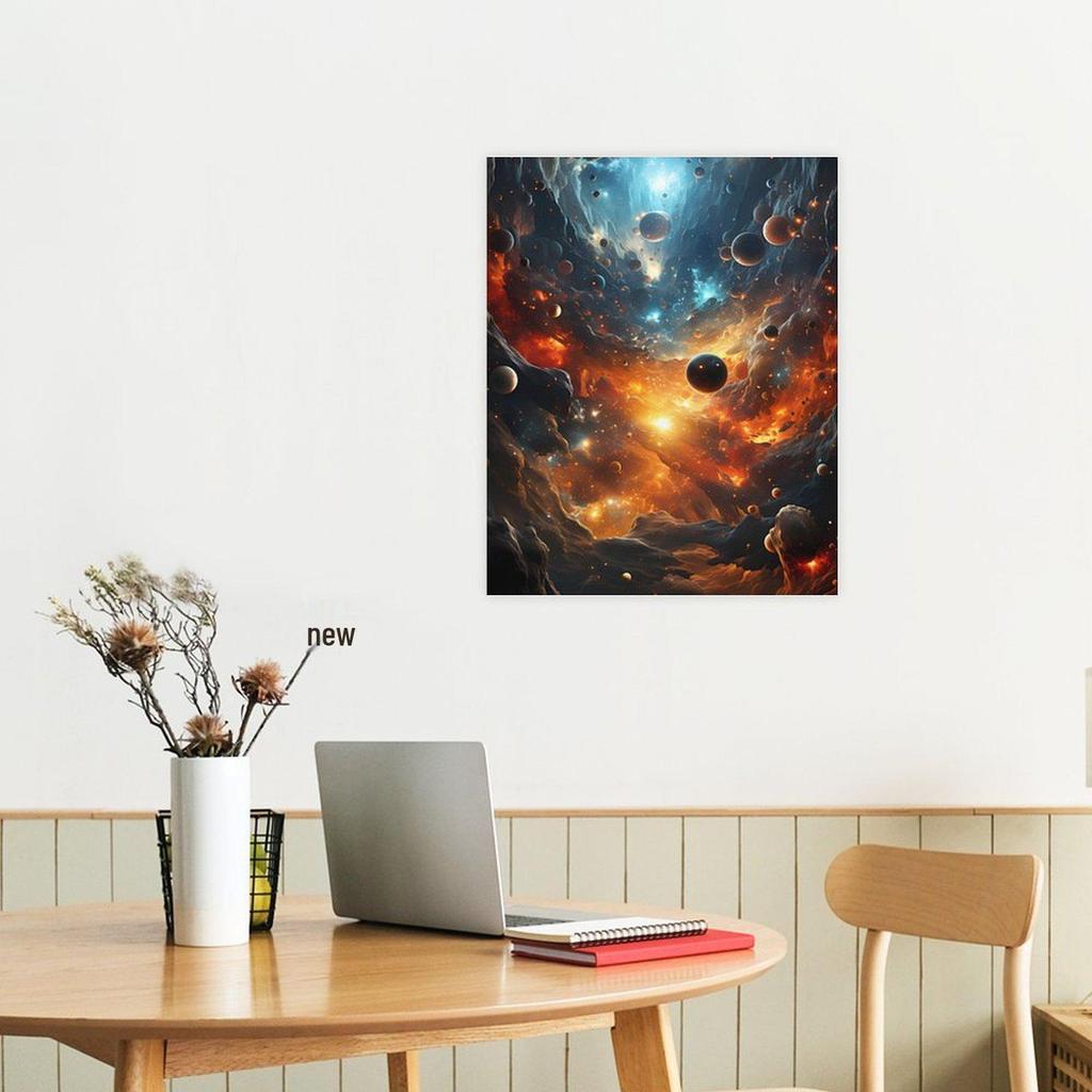 Custom Starry Sky Canvas Poster - Frameless Decorative Painting