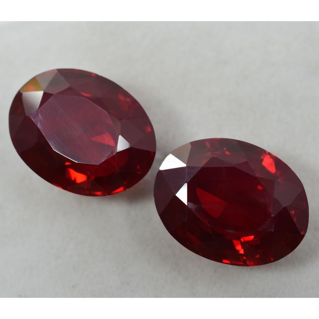 Natural Bloody Red Ruby 60ct Oval Cut Certified Loose Gemstone