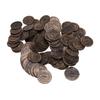 100PCS Treasure Coins Set High Simulation Detailed Pretend Plastic Toy Prop Coins for Board Games Party Decorations