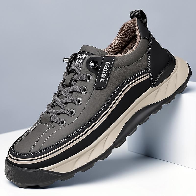 

Новая мужская хлопковая обувь осень-зима, бархатная теплая, дышащая и нескользящая легкая мужская обувь 44