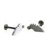 Demons Wing Shape Earrings Easy Maintenance Everyday Wear Fashionable Women Accessory Alloy Texture for Fashion Look