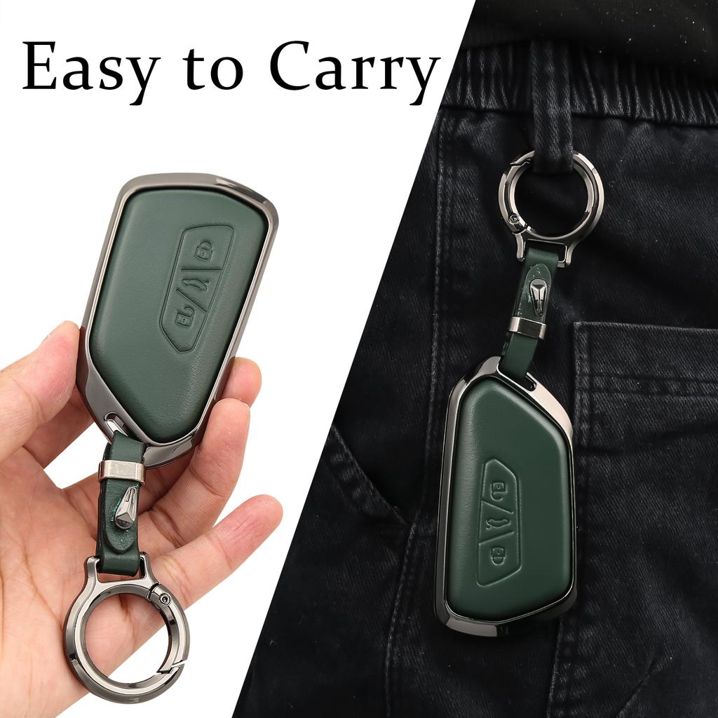 Zinc Alloy Car Key Case For VW Volkseagen Golf 8 MK8 ID.3 ID.4 Cupra Skoda Octavia A8 SEAT Leon MK4 2020 2021 Formentor Tarraco