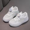 Children's Six One Little White Shoes Spring and Summer New Boys and Girls Mesh Breathable White Sneakers Student Campus Running Shoes
