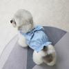 Pet Striped Dress Spring Summer Sleeveless Large Bow Small Dogs Cats Dress Breathable Pet Costume Outfit Apparel