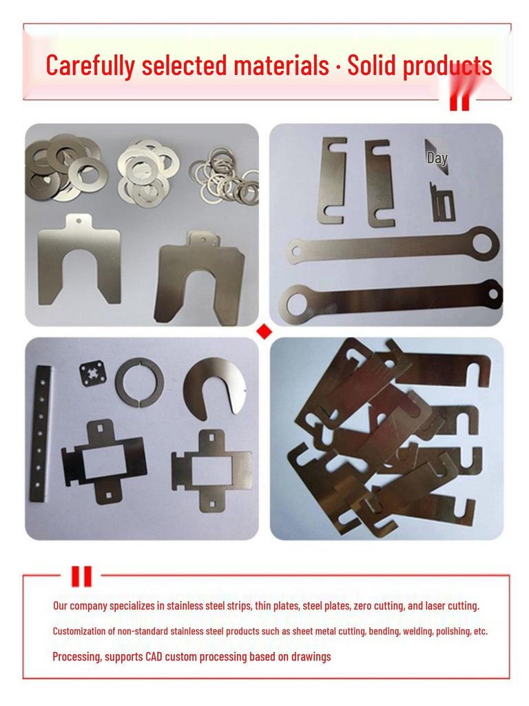 304 & 316L Stainless Steel U-Shaped Shim and Flat Washer for Gap Adjustment