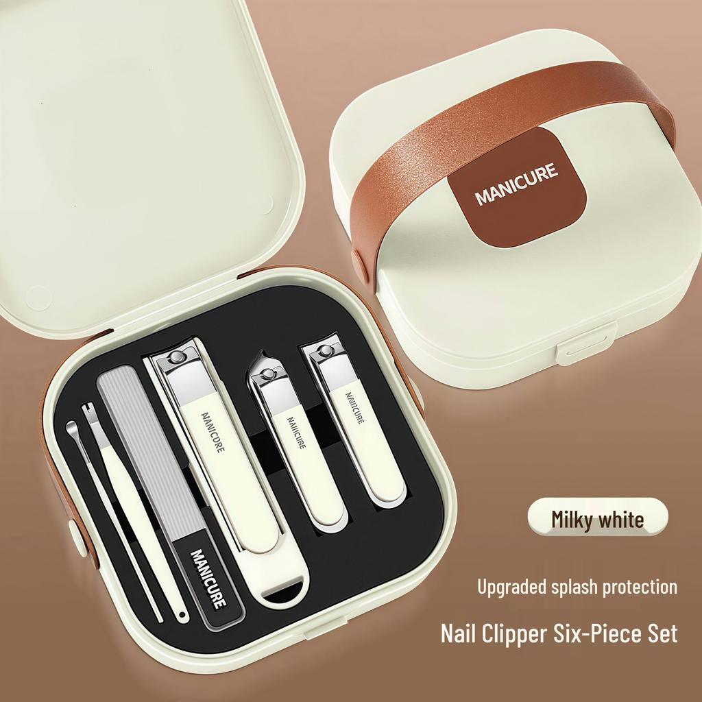 Custom Anti-splash Nail Clippers Set with Printed Logo - Manicure Tool Kit