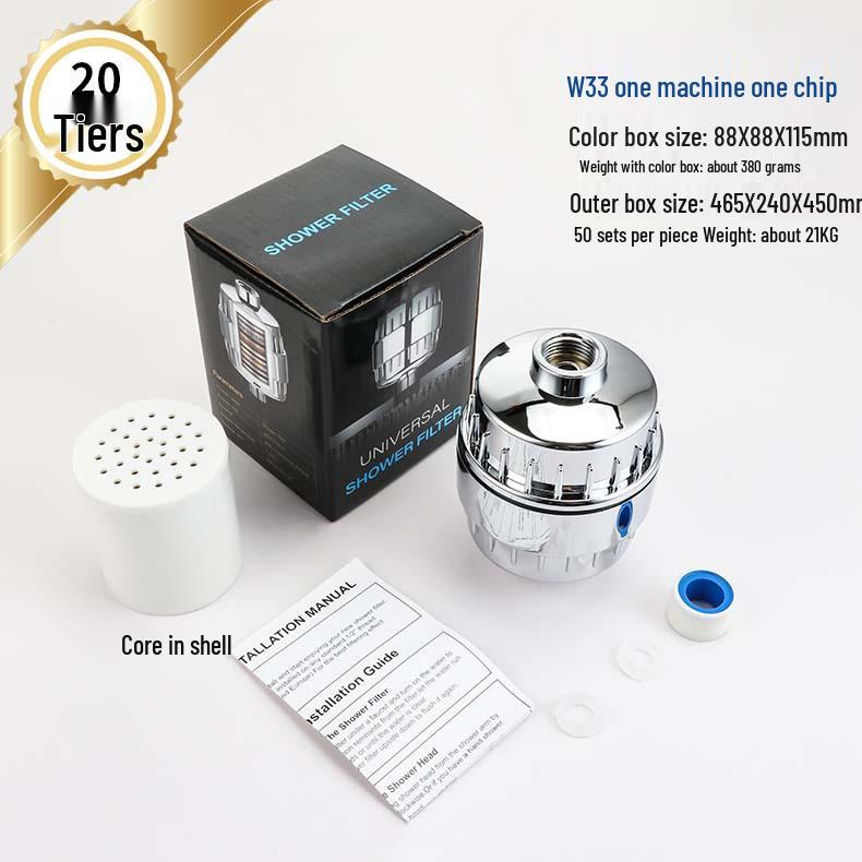 10-20 Layer Shower Head Water Purifier & Filter for Chlorine Removal