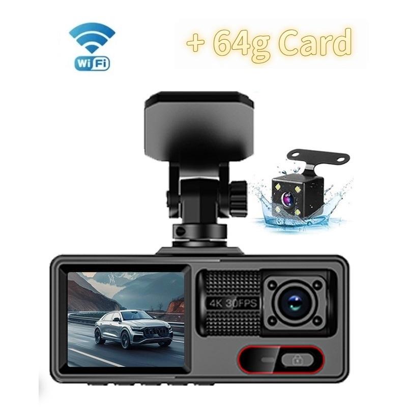 3kanálové nahrávání se současným zobrazením tří objektivů, HD palubní kamera s WiFi a připojením k chytrému telefonu.