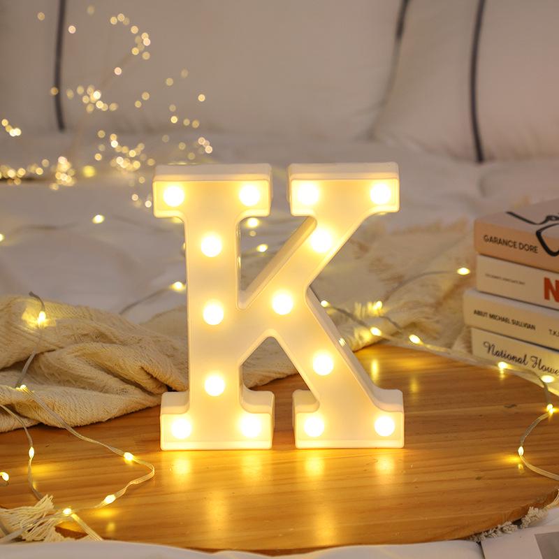 LED Letter and Number Lights for Celebrations and Proposals