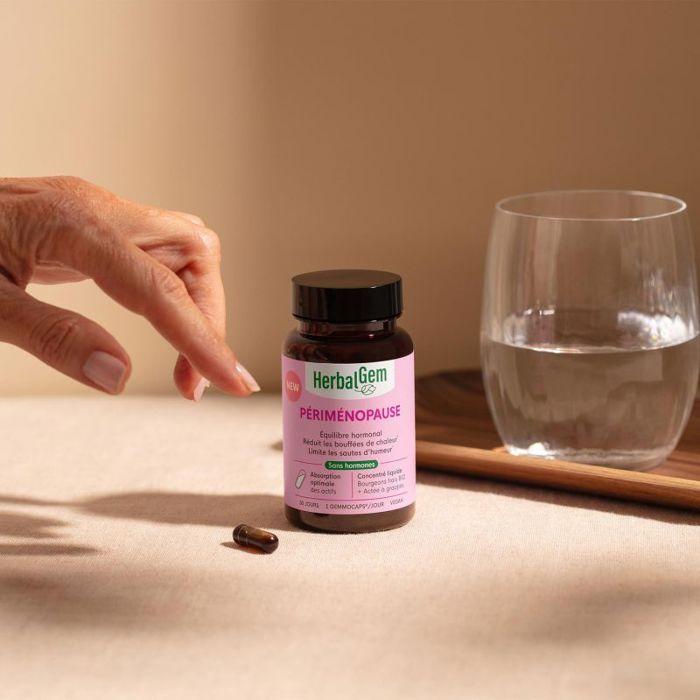 Périménopause - 30 GEMMOCAPS - Équilibre Hormonal, Bouffées De Chaleur, Sautes D'humeur - Herbalgem