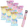 [Manaburo] Bath Bombs 2-Type 6-Pack (Star, Heart) + 1 Kids' Toothbrush