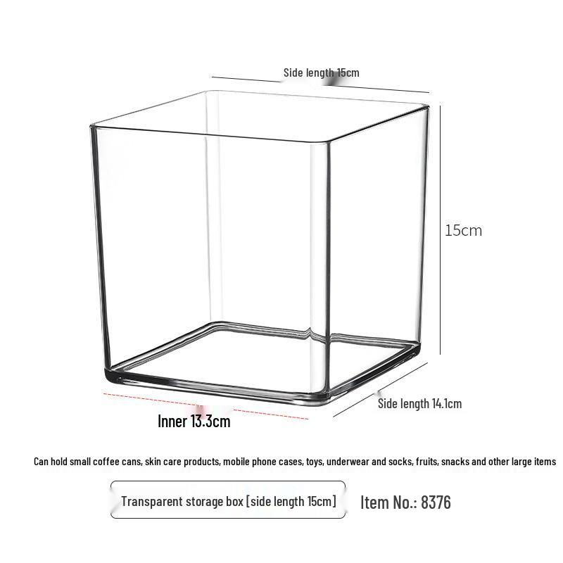 Acrylic Desktop Pen Holder: Large-Capacity Transparent Storage Box for Office or College Students