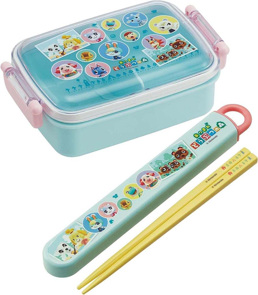 Skater Animal New Horizons Lunch for Made in Crossing Box, 450ml, Antibacterial, Kids, Japan, RBF3ANAG-A