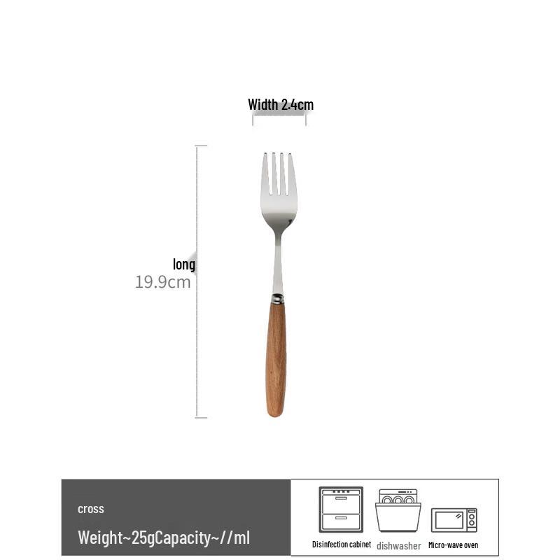 Ru Han Vintage Wood Handle Cutlery Set