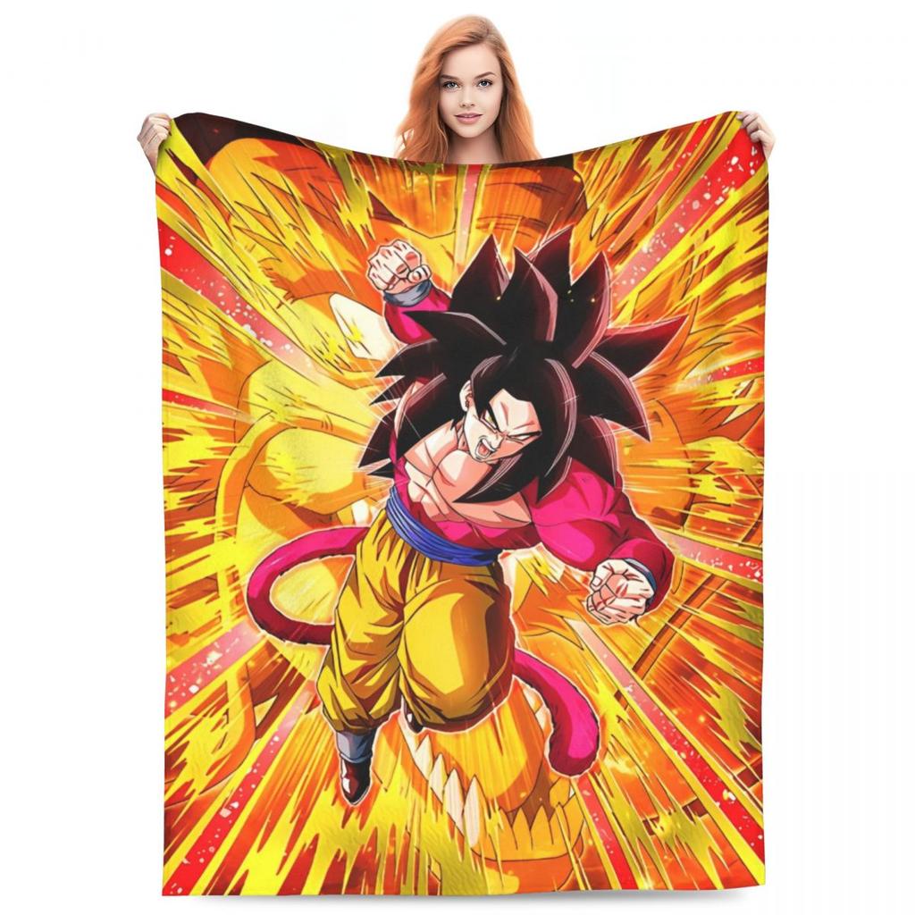 Anime D-Dragons B-Balls Soft Blankets Travel Plush Throw Blanket Funny Bedroom Flannel Bedspread Sofa Bed Cover