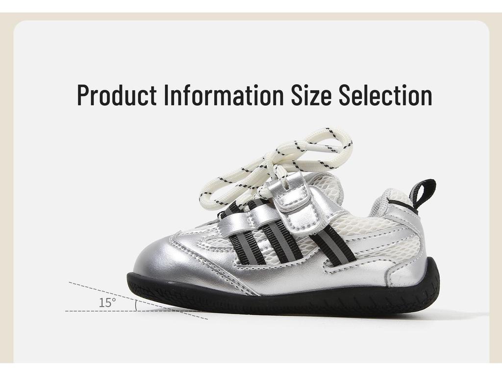 Spring Baby First Walker Non-Slip Sneakers - Soft Sole, Trendy German Training Shoes for Boys & Girls