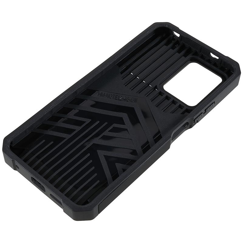 For Xiaomi Redmi Note 12 4G PC+TPU Kickstand Case Slide Lens Protection Phone Cover with Card Holder