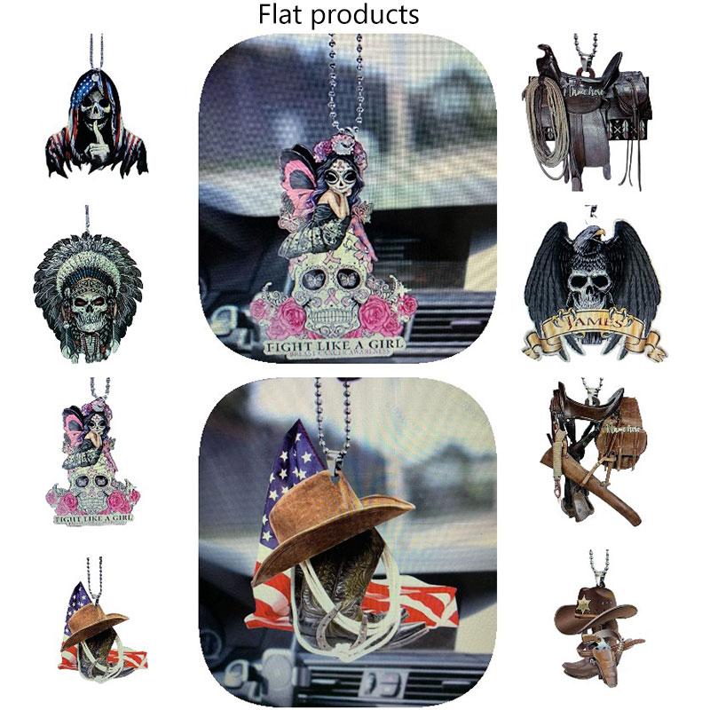 Denim Boot Retro Acrylic Car Hanging Ornament Auto Accessory Festive Home Decor