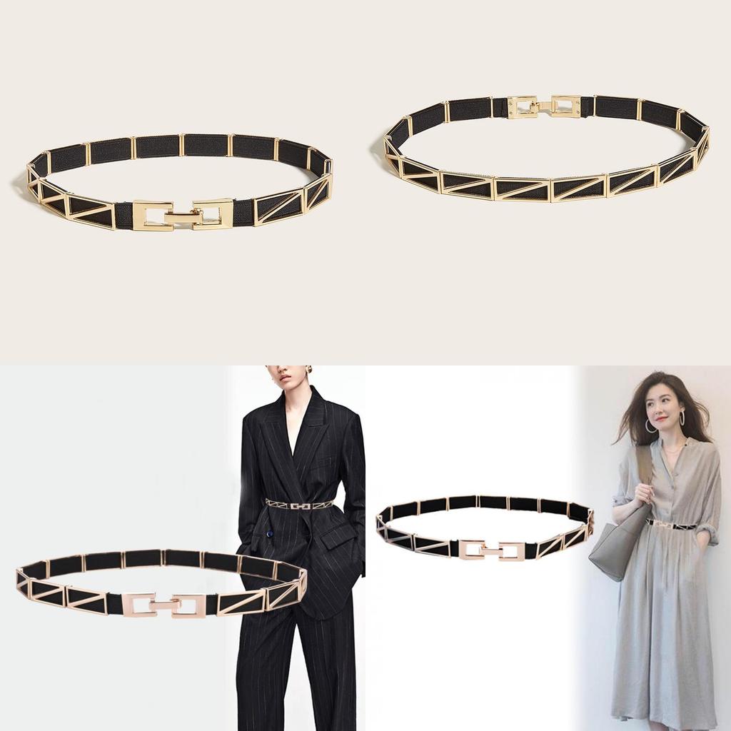 Elegant Metal Buckle Waist Corset With Stretch For Women Suitable For Spring Summer Fashion