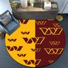 Redskins Football Club Design Round Rug for Livingroom,Bedroom, Palyroom, Chair Rug, Area rug, Circle Carpet, Large Size Fan Christmas gift