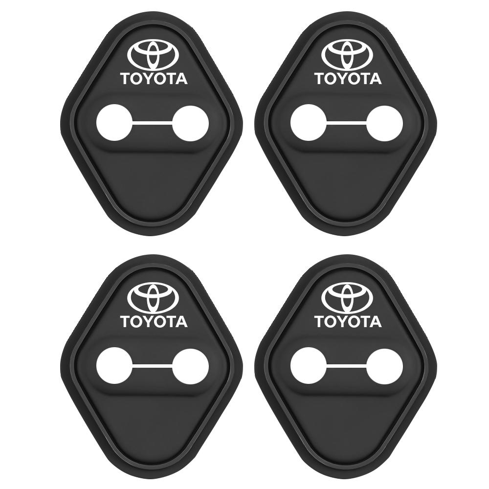 For Toyota 2026 Hot Hub Caps 2/4PCS Silicone Car Door Lock Cover Protect Sticker for  Toyota Avalon Mirai Avensis Prado Hilux VV
