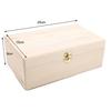 Wooden Storage Box Home Log Color Scotch Pine Rectangular Flip Solid Wood Gift Box Handmade Craft Jewelry Case