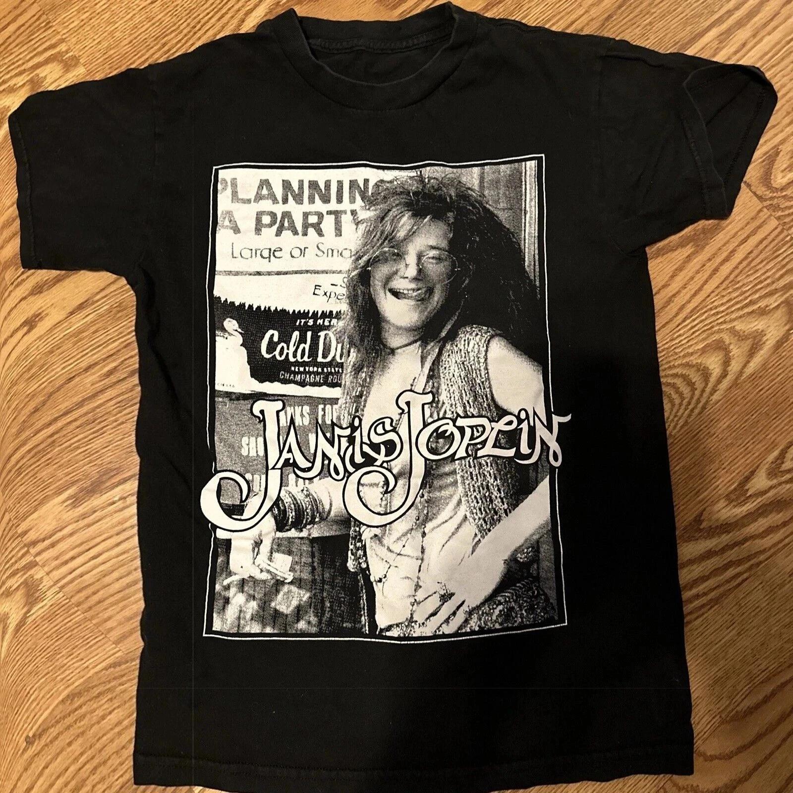 

Janis Joplin Singer Black Album Pattern Unisex T-shirt Fan Gift T-shirt Daily Outdoor Fan Print Unisex T-shirt - Men s Summer... S разноцветный