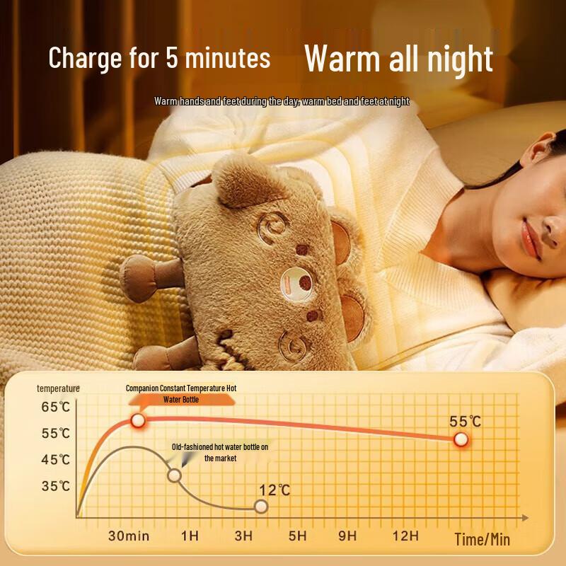 SOTHING Cute Bear Rechargeable Hot Water Bottle