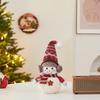Christmas Snowman Plush Ornaments and Santa Doll Photo Props for Store Displays