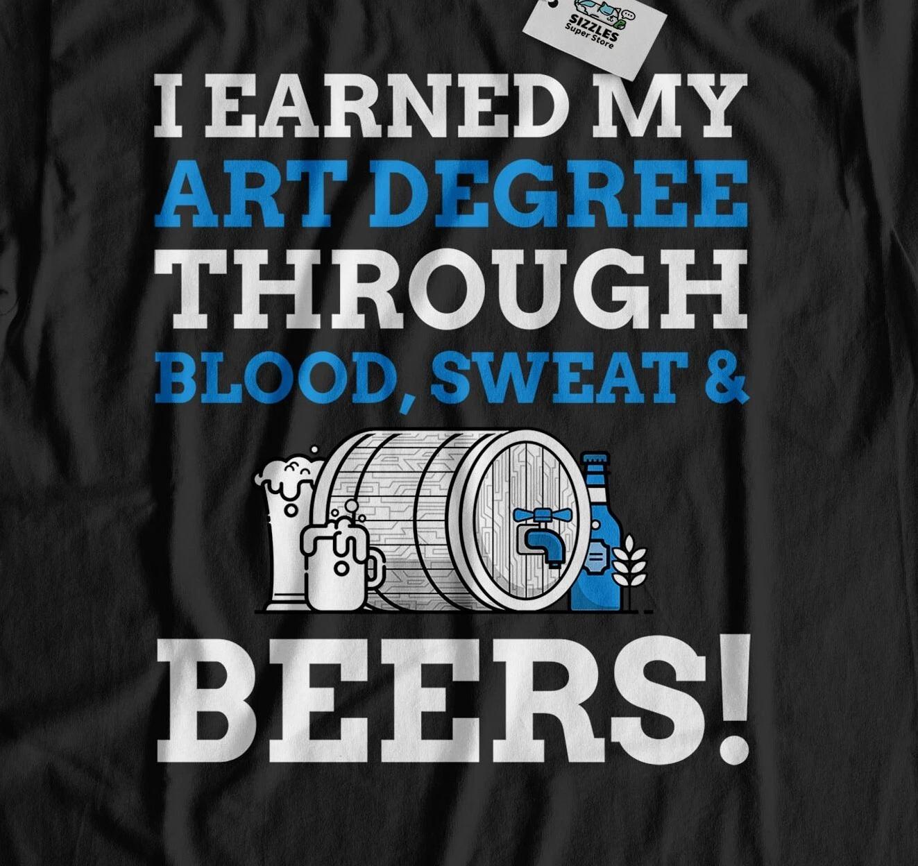 Unisex Funny Art Degree T-Shirt Fine Arts Graduate Gifts L