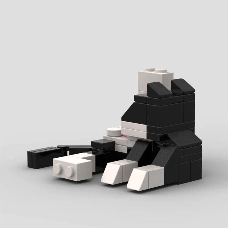 Non-Toxic Moc City Cat Animal Series Building Blocks Kids Educational Toys Creative Diy Gift For Birthday