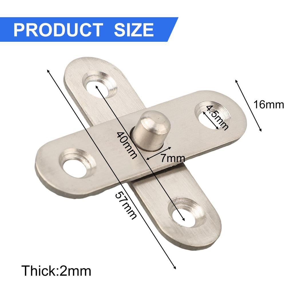 Hinge Rotating Internal Door Wooden Door 360 Degree Accessories Door Hardware Pivot Rotary Set Stainless Steel