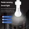 E27 Radar PIR Human Induction Motion Sensor 360 Degrees LED Night Lamp Socket Base AC 85-220V Delay Time Adjustable Switch