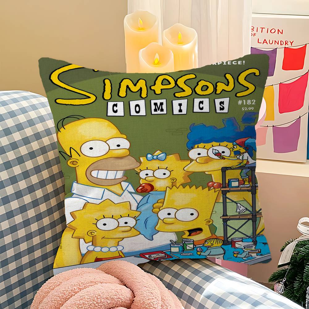 Cartoon T-Der Coole S-Simpsons Personalisierte Bildtext Heimdeko Kissen Haushaltsgeschenke 45x45cm