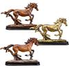 Portable Resin Feng Shui Lucky Horse Statue Attract Wealth Good Luck Office Ornaments Small Horse Sculpture Living Room