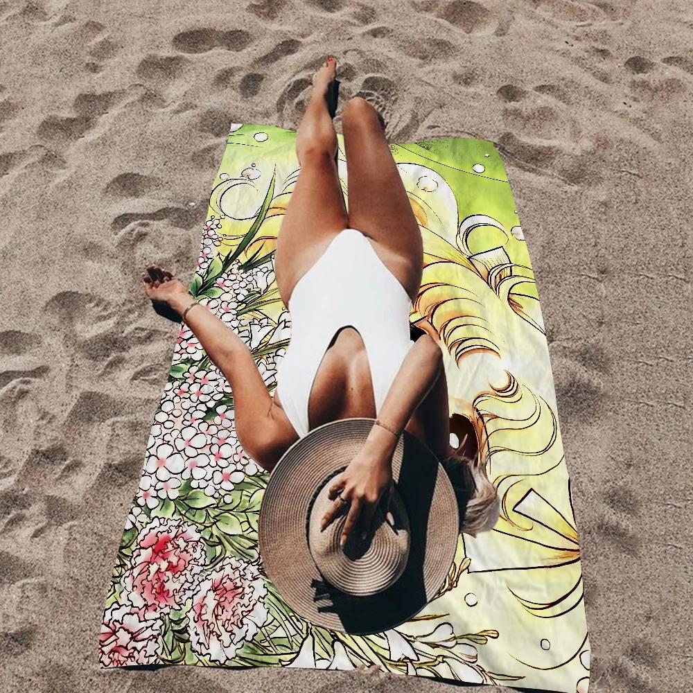 Anime Manga C-Candy C-Candy Microfiber Blanket Quick Drying Beach Towels Oversized Printing Super Absorbent Pool Towel Blanket