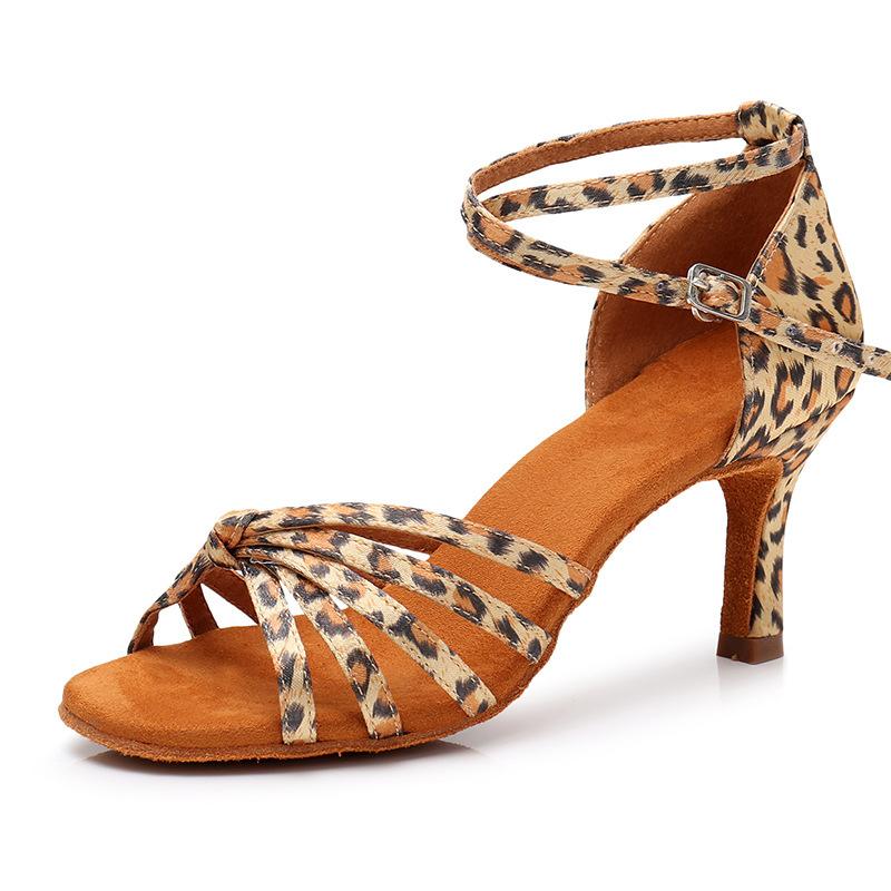 Women Shoes Women Ballroom Latin Dance Shoes Tango Soft Sole Modern Jazz Dancing Performance Shoes 5/7cm Women Practice Sandals