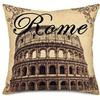 Heimdeko Eiffelturm Pisa London Rom Reisekissen Muster Kissenbezug Geeignet für Sofa Schlafzimmer Auto Kissenbezug