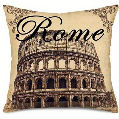 Heimdeko Eiffelturm Pisa London Rom Reisekissen Muster Kissenbezug Geeignet für Sofa Schlafzimmer Auto Kissenbezug